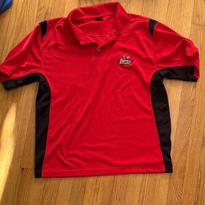 Pro Edge Red and Black Polo Shirt